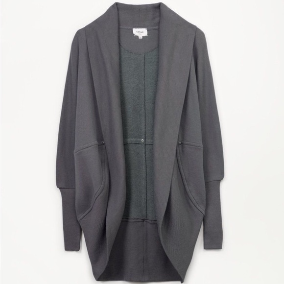 Aritzia Wilfred Diderot Cocoon Sweater Gray Cardigan - Picture 1 of 2